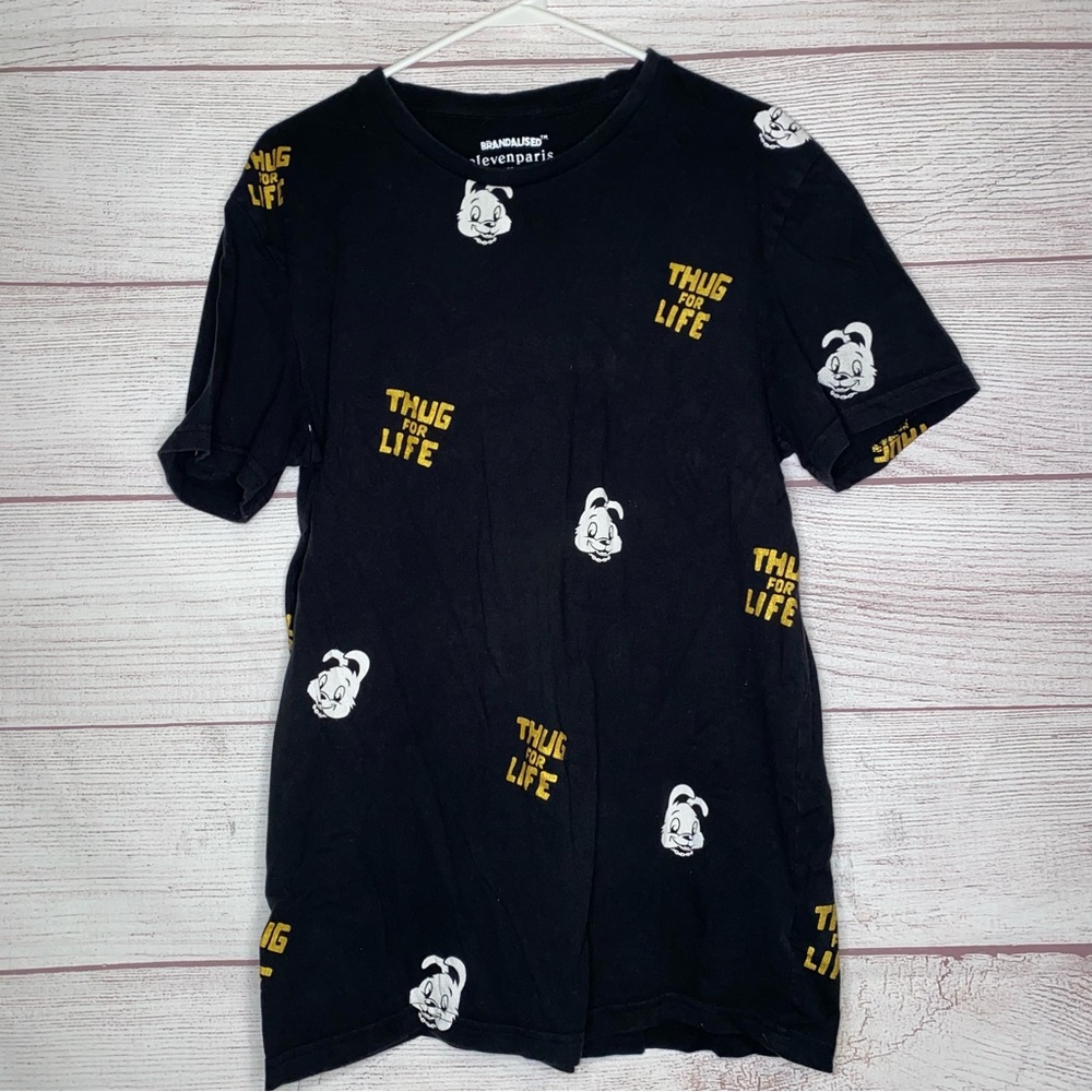 Brandalized eleven Paris black short sleeve
